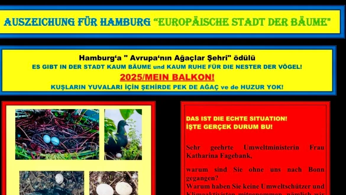 Hamburg’a “Ağaçlar Şehri” Ödülüne Sert Eleştiri