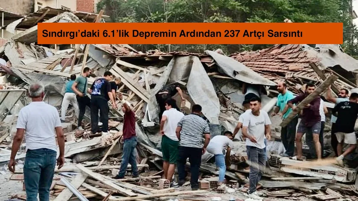 Sındırgı’daki 6.1’lik Depremin Ardından 237 Artçı Sarsıntı